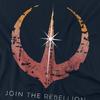 Star Wars: Andor Unisex Erwachsenen Schließe dich der Rebellion an T-Shirt