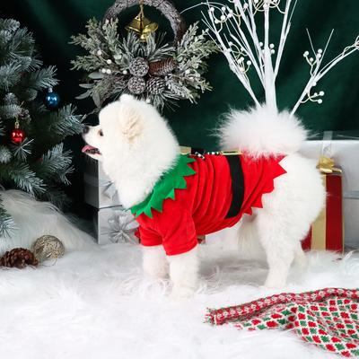 Dog Spirit COS Clothes for Small Dogs T-Shirt Costume Puppy Pajama with Belt Candy Shaped Buttons Doggie Pet Warm Clothes Soft