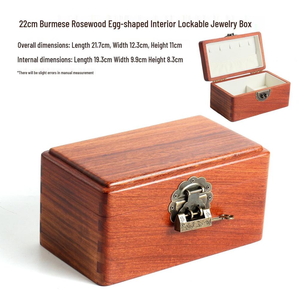 Burmese Rosewood Jewelry Box: Solid Wood Accessory Storage In Various Styles - Chinese Style Wedding Collection