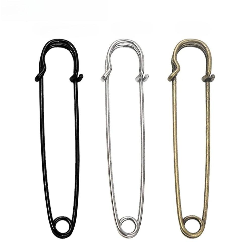 

15/30/45PCS Safety Pin 75mm Thick Buckle Pin Spring Locking Pins DIY Cardigan Blanket Skirt Brooch Sturdy And Durable 15pcs