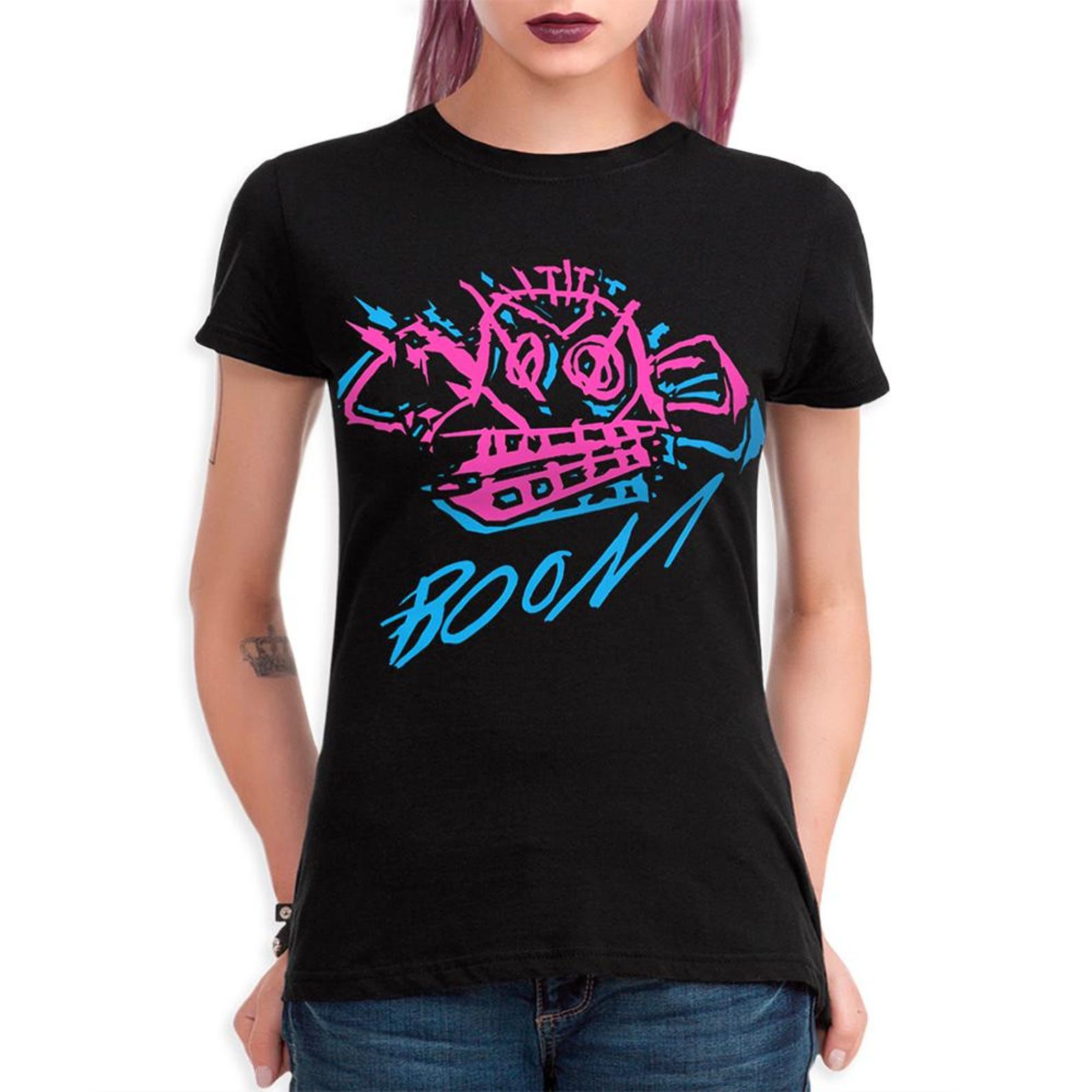 Arcane Jinx Monkey Boom T-Shirt, Men s and Women s Sizes (ARC-78721) XL