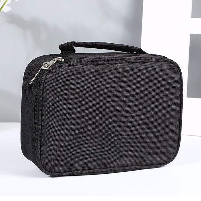 Hot Selling 2-Slot Art Pencil Case Organizer Durable & Portable Colored Pencils Holder Artist Supplies Storage (Black,Medium) чёрный