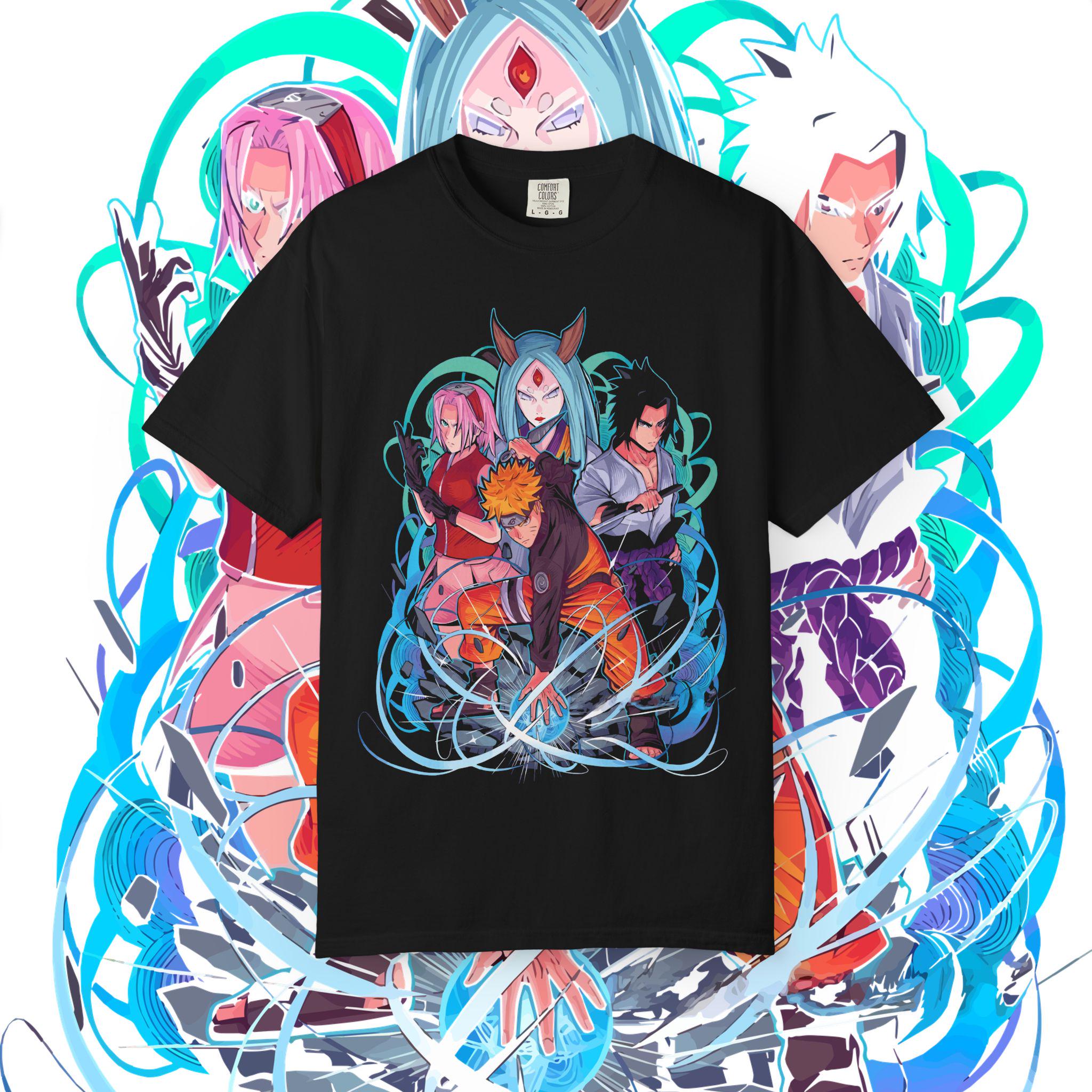 

NARUTO Anime Unisexga ShirtJapanese Streetwear Graphic Tee 2026 New Cotton Summer Tshirt for Unisex and Women L