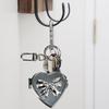 Lovely Bowknot Love Heart Charm Pendant Portable and Sturdy Acrylics Alloy Keychain Accessory for Fashionable Women