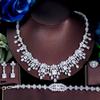 Bridal Jewelry Four-Piece Wedding Dress Dinner Accessories Middle East Full Zircon Necklace Bracelet Ring Earring Set