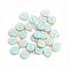 26Pcs Letter Charms DIY Lightweight Round Fashionable 26 Letters Charms Pendant for Bag Decoration