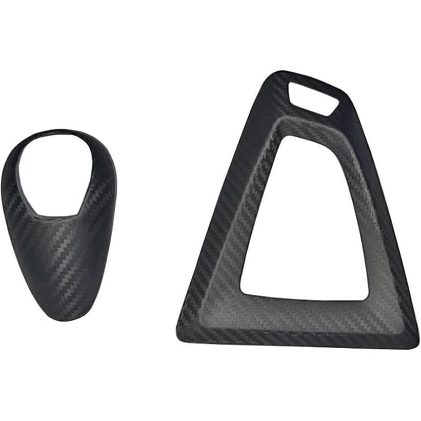 

Compatible with M2 F87 M3 F80 M4 F82 M5 F83 F10 F85 X5M F86 X6M F12 Carbon Fiber Car Center Console Gear Shift Knob Trim Cover(AB Matte LHD) Ab Matte Lhd