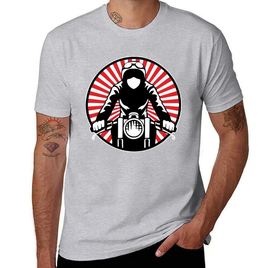 Cafe Racer T-Shirt Sports Fans Plain Mens Vintage T Shirts