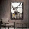 Bauernhaus Badezimmer Wandkunst Esel Poster Lustiger Esel Druck Gemälde Leinwand Poster und Drucke Wandkunst Bilder für Flur Wohnzimmer Heimdekor