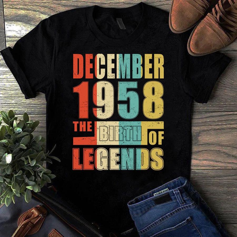 Men s and Women s T-shirts December 1958 The Birth XXXXL