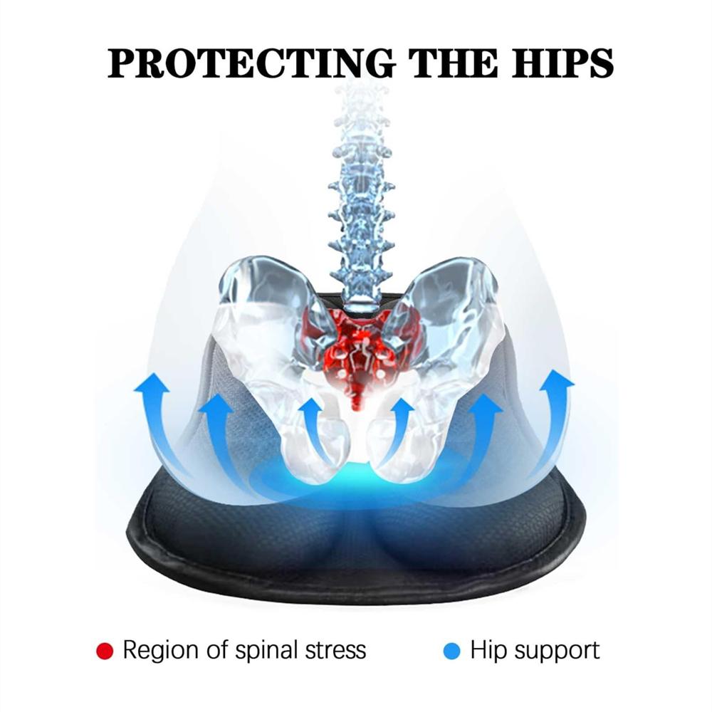 Motorcycle Gel Seat Cushion Honeycomb Structure Breathable Shock Absorption Pad