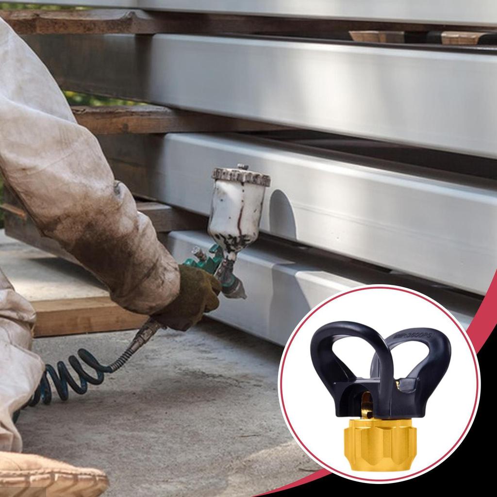Airless Paint Sprayer Aluminum Alloy Universal Assembly Replacement,Base,Nozzle Seat,Hand Tight Easy