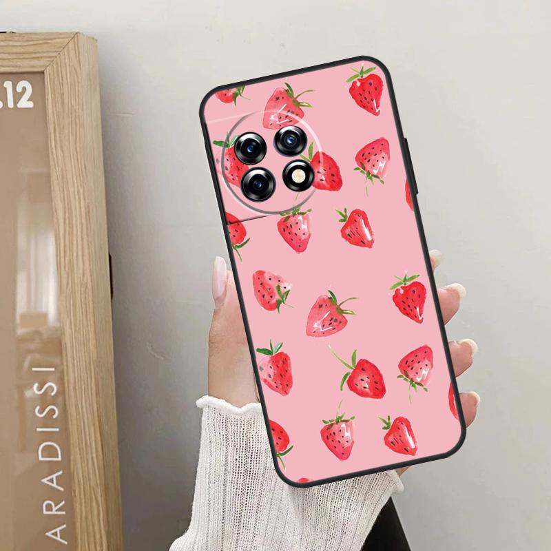 Cute Strawberry Case For OnePlus Nord 5 CE 4 3 2 Lite N20 N30 OnePlus 15 13 12 R 10T 13T 10R 8T 9 10 11 Cover