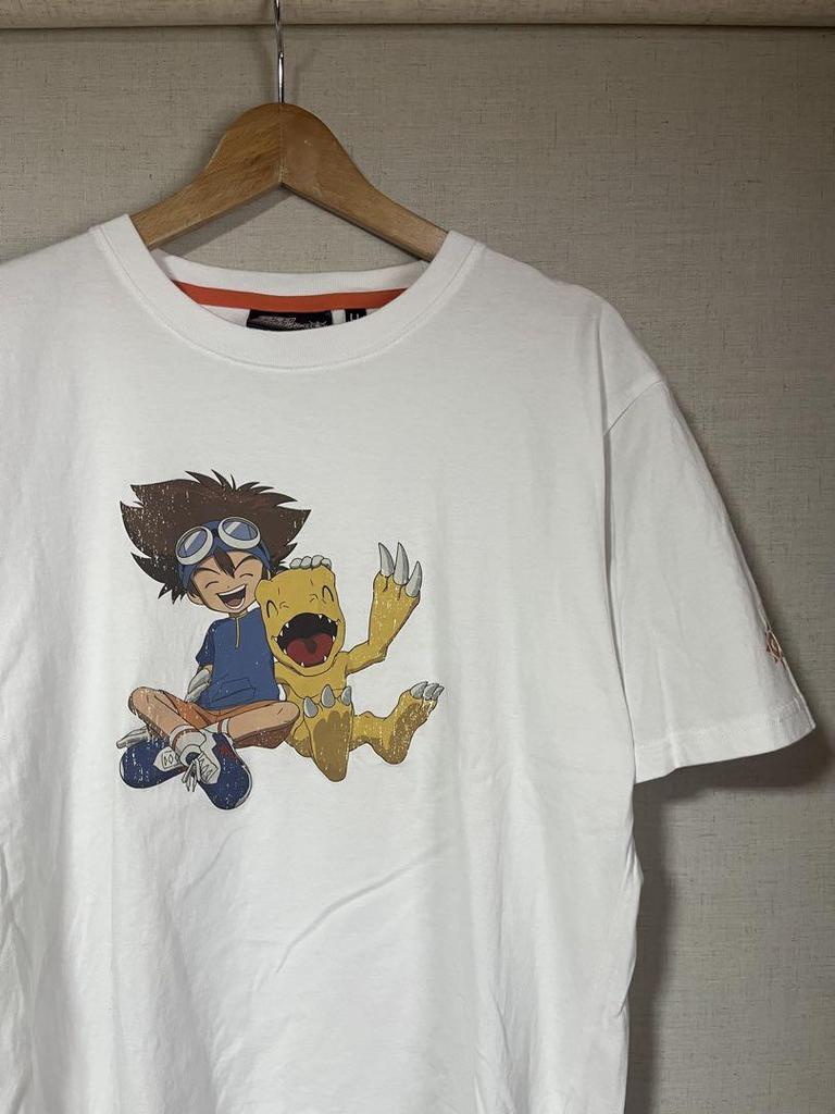 [USED] Vintage Printed T-Shirt, Digimon Anime Tee, Agumon, Taichi Yagami, Unisex