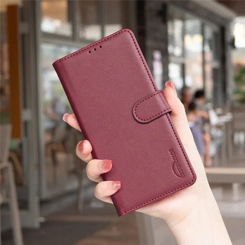 Anti-theft RFID Case for TECNO SPARK 20 Pro+ Coque Wallet Flip Leather Protective Cover
