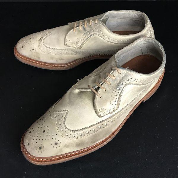 

Allen Edmonds Banchory Nubuck Leather Wingtip Dress Shoes 27-27.5cm Beige(USED)
