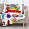 Coperta stampata a tema Numberblocks - Perfetta per divano, letto, viaggi e uso all'aperto | Lavabile in lavatrice, accogliente e resistente.