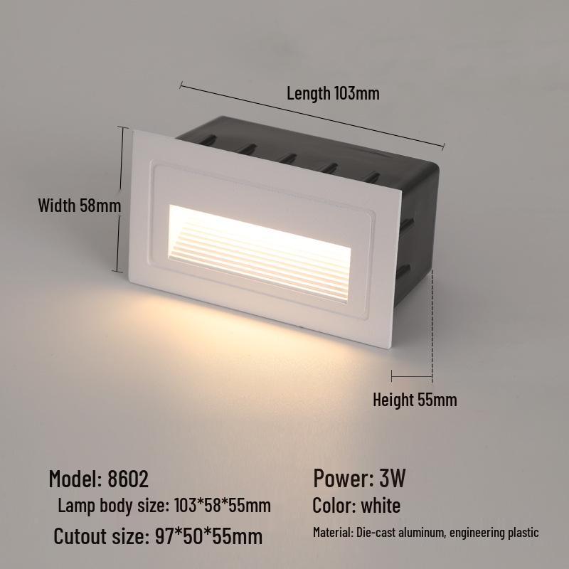 Recessed Waterproof Outdoor Stair and Pathway Light
