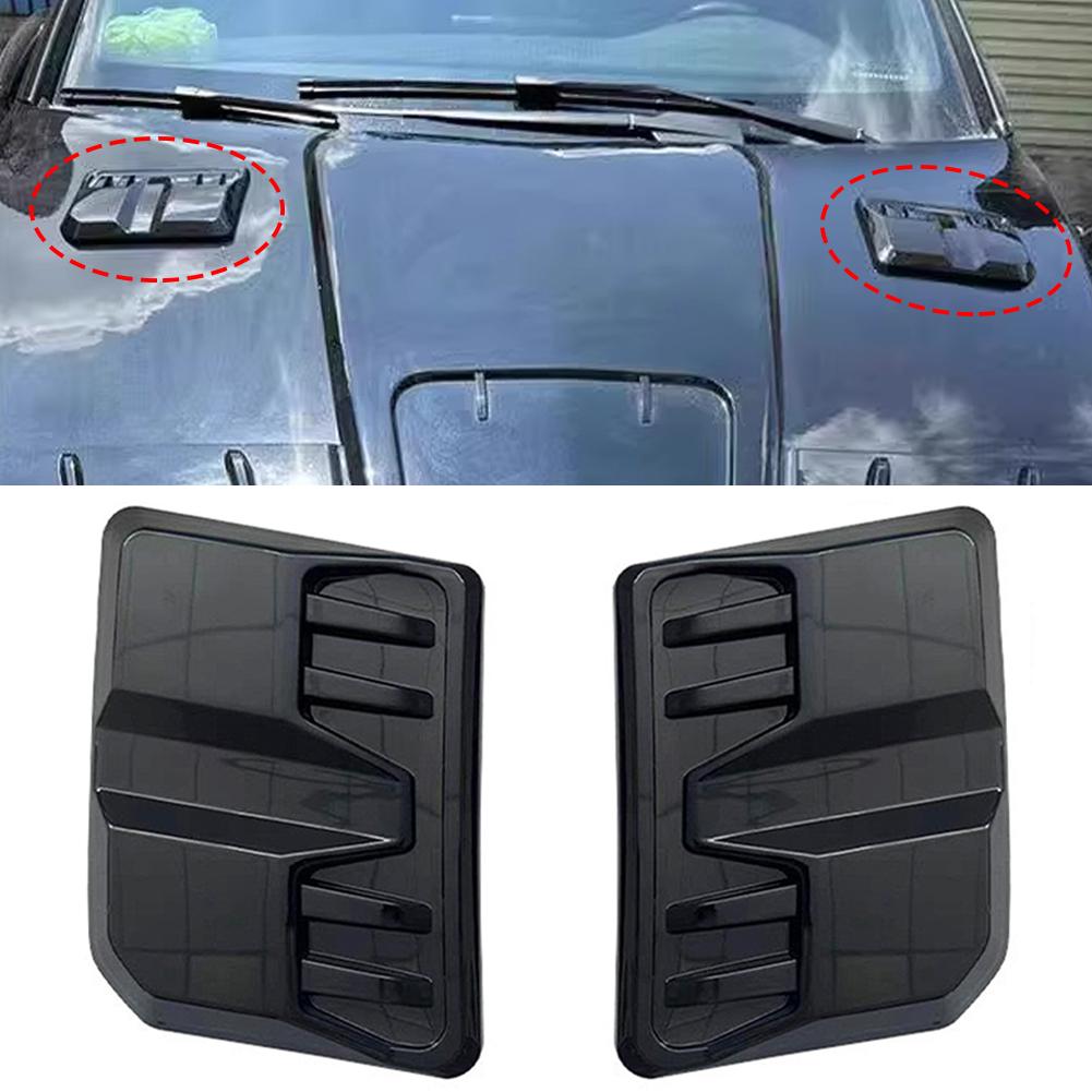 2Pcs Car Exterior Bonnet Scoop For Raptor Type Decorative Cover Accessories For 22-24