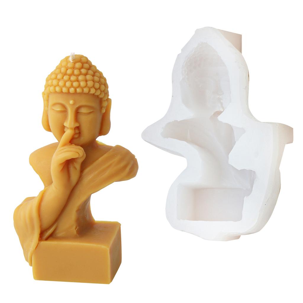 Candle Silicone Molds Candle Crafting Molds Buddhas Shape Silicone Texture Ornament Moulds Present for Craft Enthusiasts