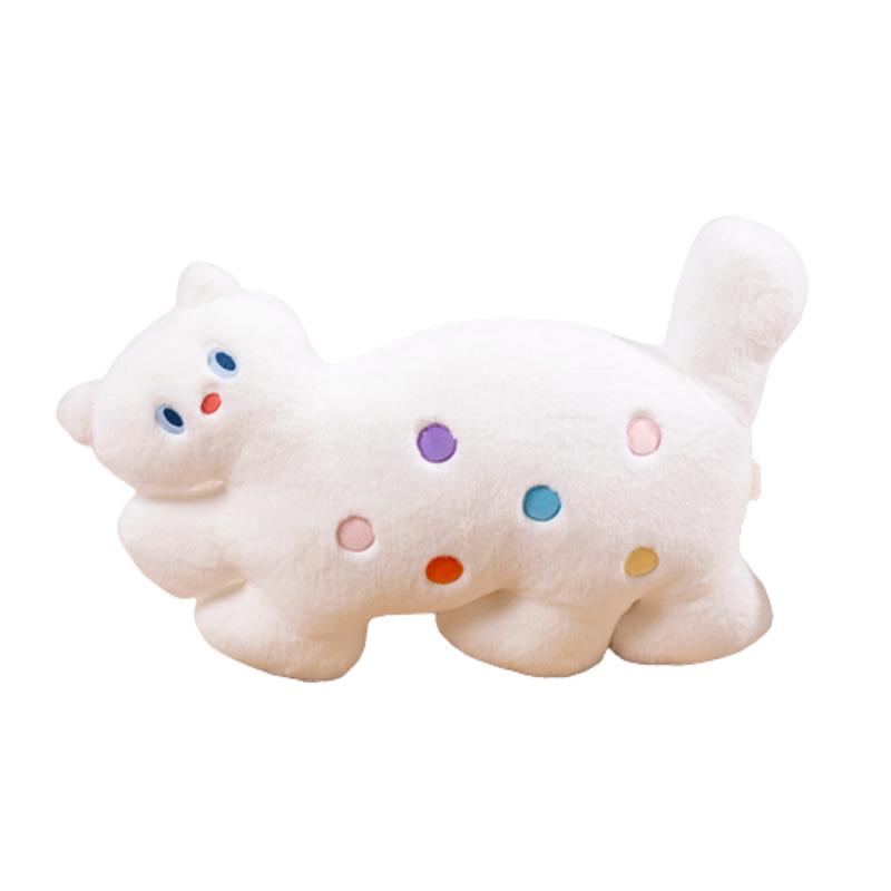 

Мягкая подушка кошка пушистая плюшевая игрушка кукла подушка идеальный рождественский подарок Хэллоуин 55cm/21.65in белый