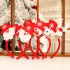 Snowman Christmas LED Headband Red Santa Hairband Snowman LED Light Headband  New Year's Eve