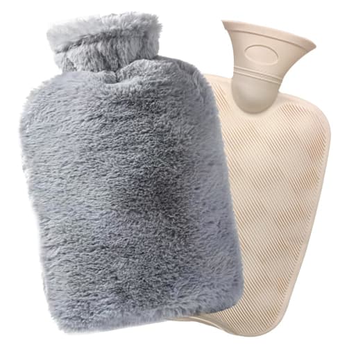 1L Large Capacity Refillable Hot Water Bottle, Eco-Friendly, No Electricity Required, Soft, Warm, Perfect for Cold Feet, Perfect for Menstruation, Fal