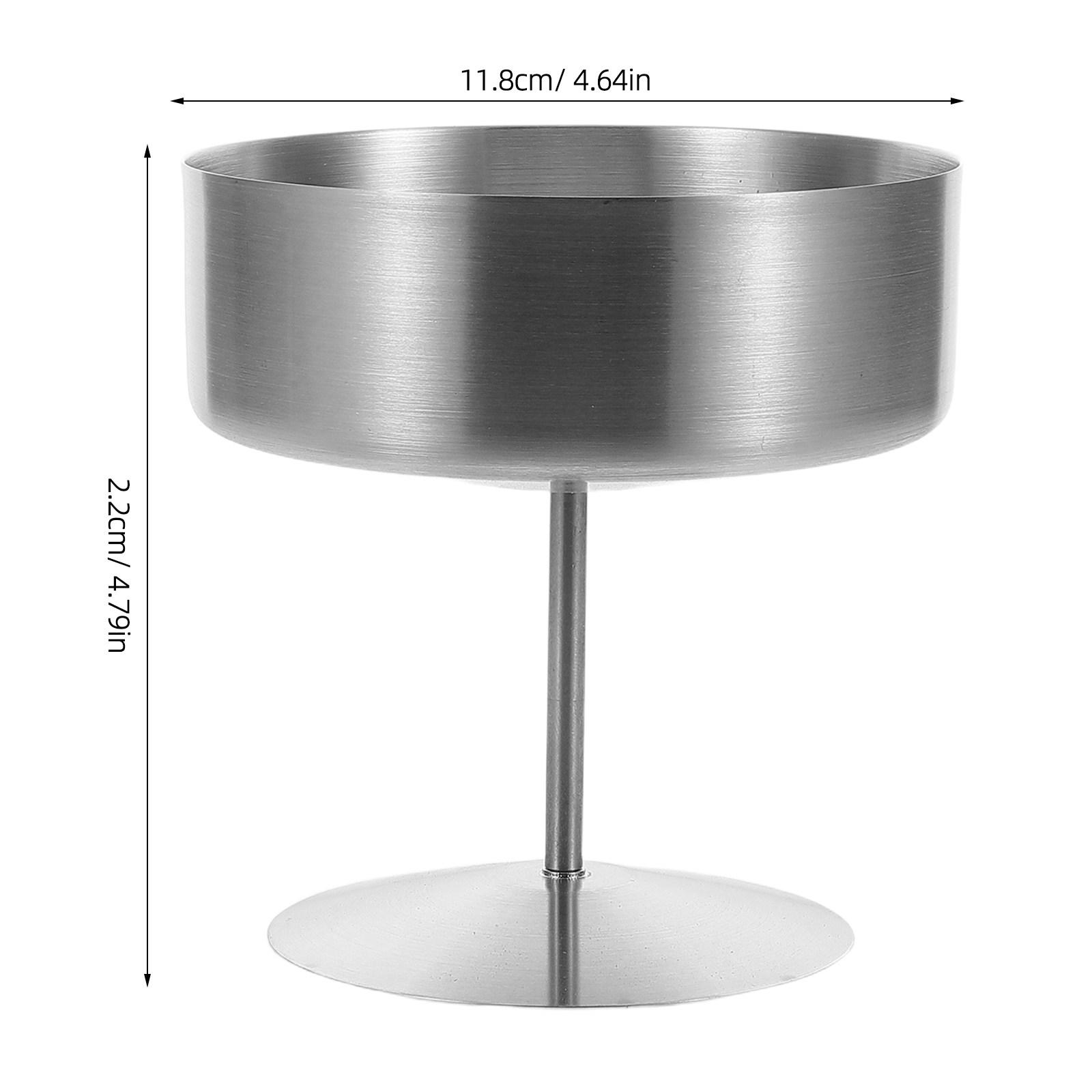 

400Ml Stainless Steel Footed Dessert Cup Elegant Ice Cream Bowl Sturdy Metal Serving Bowl for Parties Casual Formal Dining серебряный