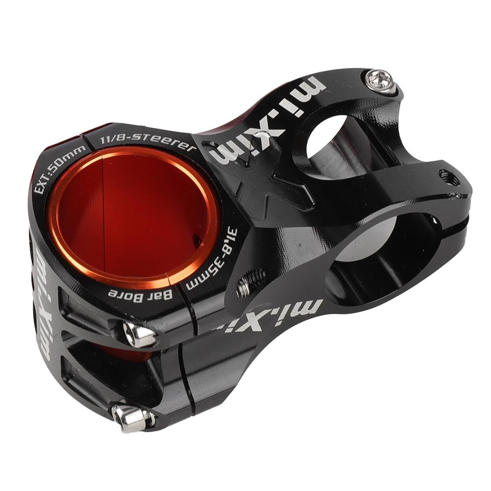 31.8*50mm Aluminium Alloy Short Bike Bar Handlebar Stem Riser Bicycle Parts(black)