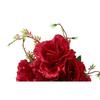 Bouquet of 7 ROSES Artificial Flower Burgundy 70 CM