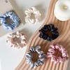 Korean Satin Pleated Elastic Hair Tie for Women