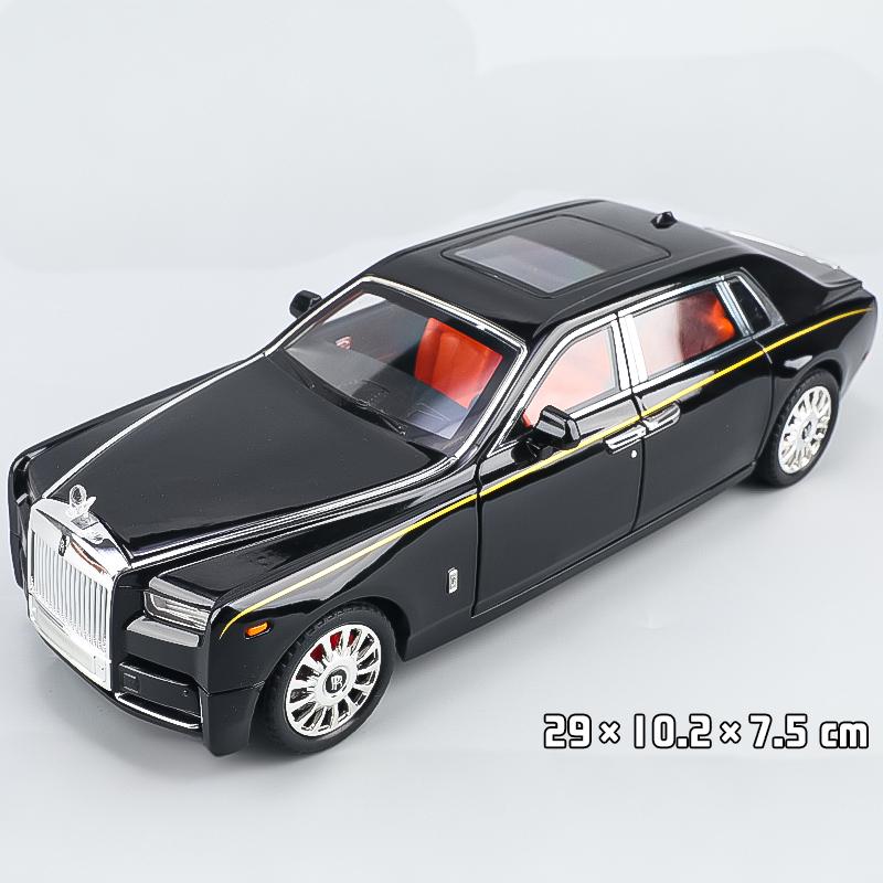 1:18 Rolls Royce Phantom Large Flagship Luxury Car Alloy Diecast Metal Model Vehicle Sound & Light Children's Toy Car Gifts Boys