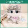 Lucky Cat Plush Toy With Necklace And Bow Decoration For Home Decor And Giftgiving