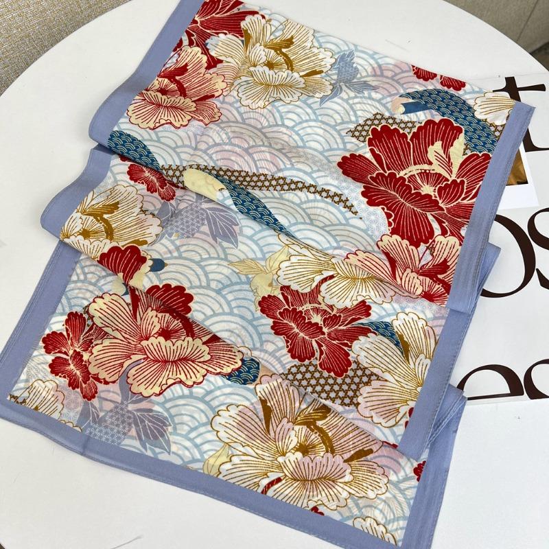 Meier Silk scarf - women s pure mulberry silk, new versatile scarf, lightweight shawl for mom, sun protection 140CM