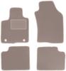 Beige Velvet Floor Mats For: Lancia Ypsilon III Hatchback (2011-)