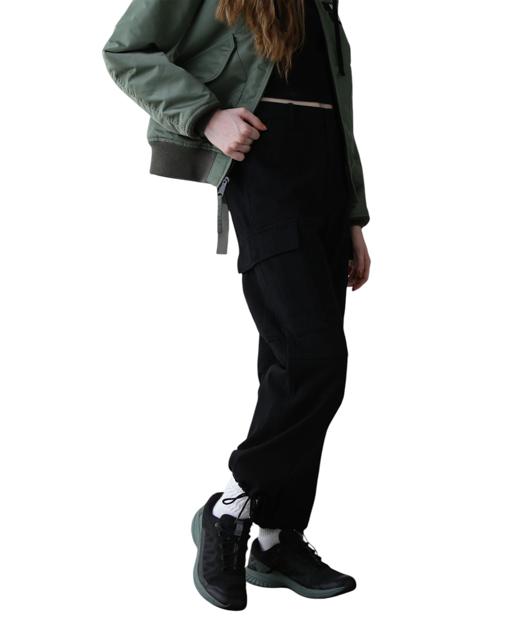 AVIREX COTTON CARGO PANTS S 010 black 783-4910603