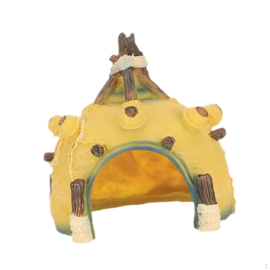 Fishbowl Tank Decor Hideaway Caves Accessories Versatile Solid Small-size Hideout Shelter for