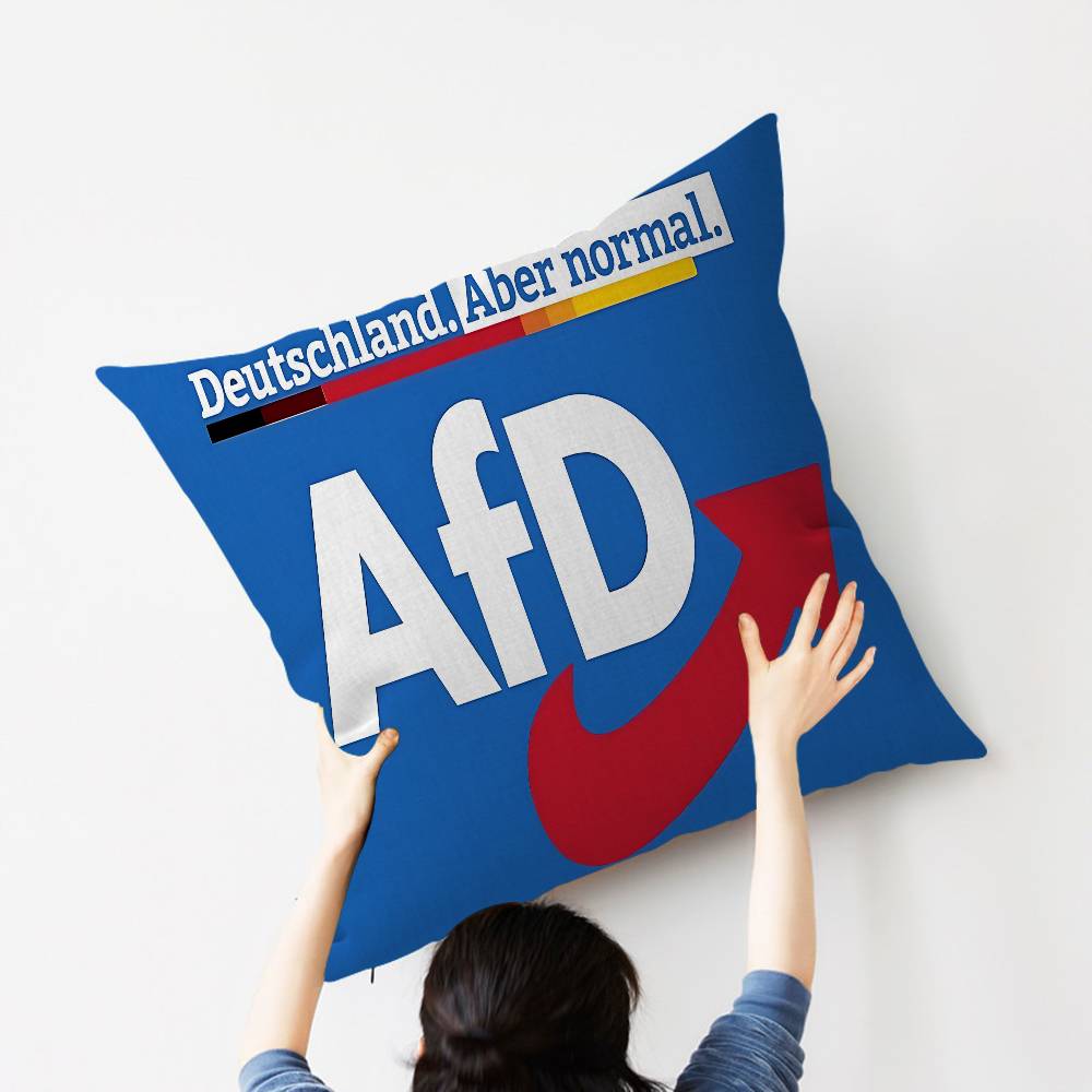 

AFD Alternative Ger Germany Flag Pillow Anime Pillow Sofa Bed Head Pillow Cover Cushion Cover 45x45 cm Fashion 12x12Inch