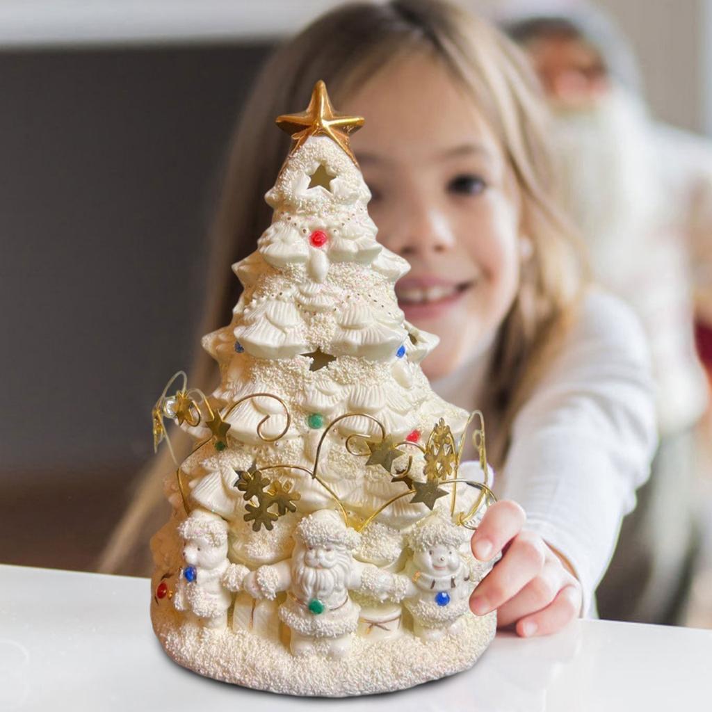 Ivory Luminous Christmas Tree Christmas Decorations Desktop Ornaments Christmas Creative Gifts