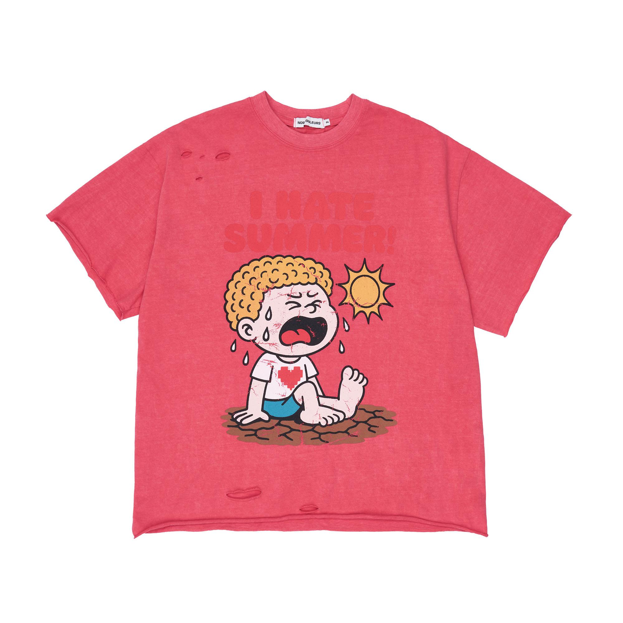 Nocoolers I Hate Summer T-Shirt Pink 1