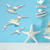 3Pcs Art Wall Hanging Cartoon Background Pendant Seagull Wall Sign Decoration  Home