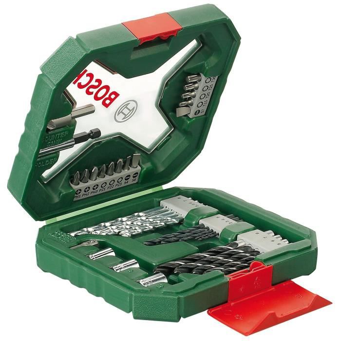 Bosch Drilling and Screwdriving Mixed Set - X-Line Classic Box of Drill Bits and Screwdriver Bits, 34 Pieces