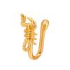 Vintage Goldfarbe Drache Schmetterling Fake Nasenring für Frauen Afrika Kupfer Helix U-Form Faux Nasenring Piercing Körperschmuck