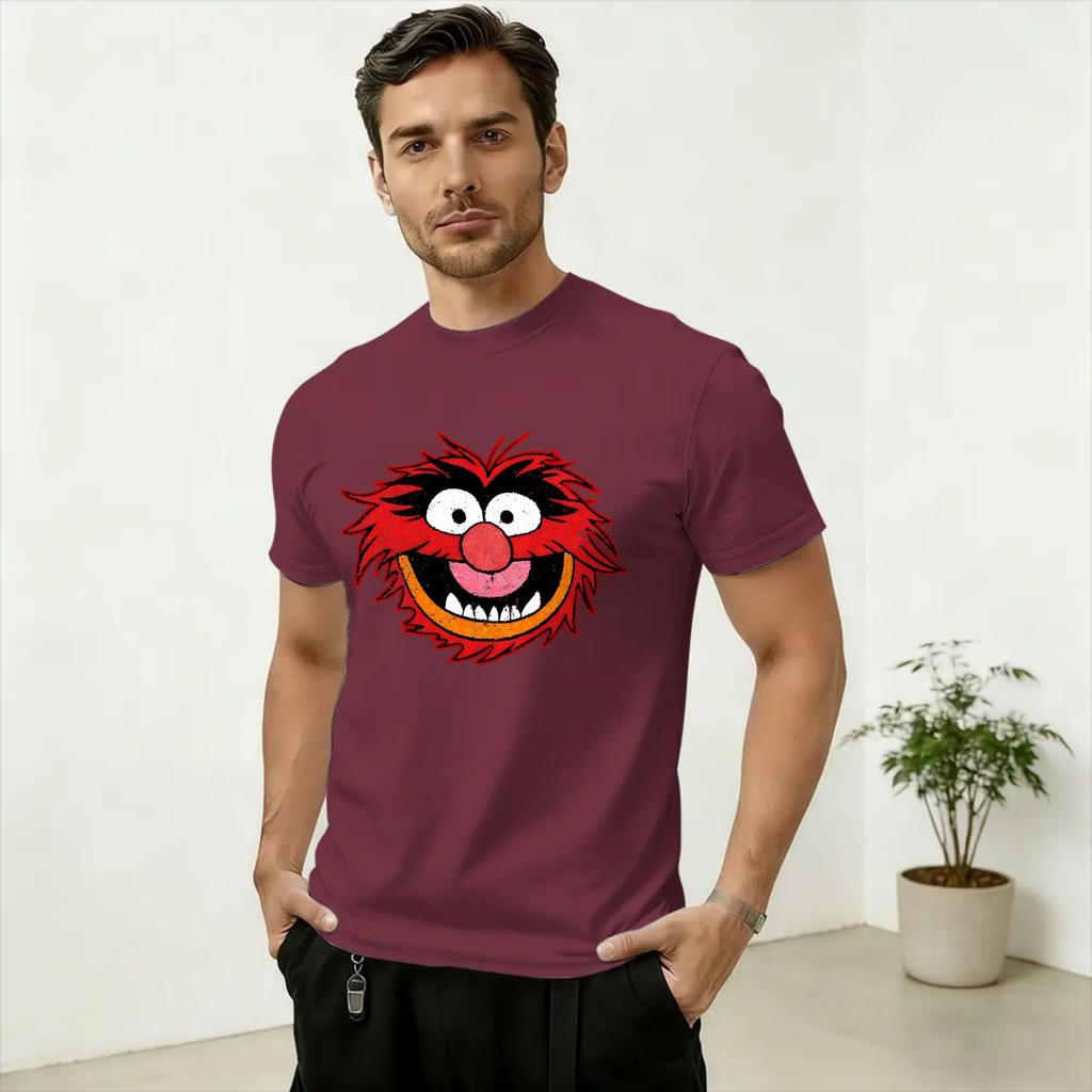 Unisexs TShirt MMuppets Animal Funny 100 Cotton Tee Shirt Short Sleeve T Shirts Crewneck Clothes Party