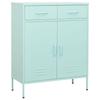 VidaXL Storage Cabinet Mint Green 80x35x101.5 Cm Steel