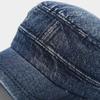 Demin Peaked Cap Vintage Cadet Cap Casual Baseball Hat  Men Women