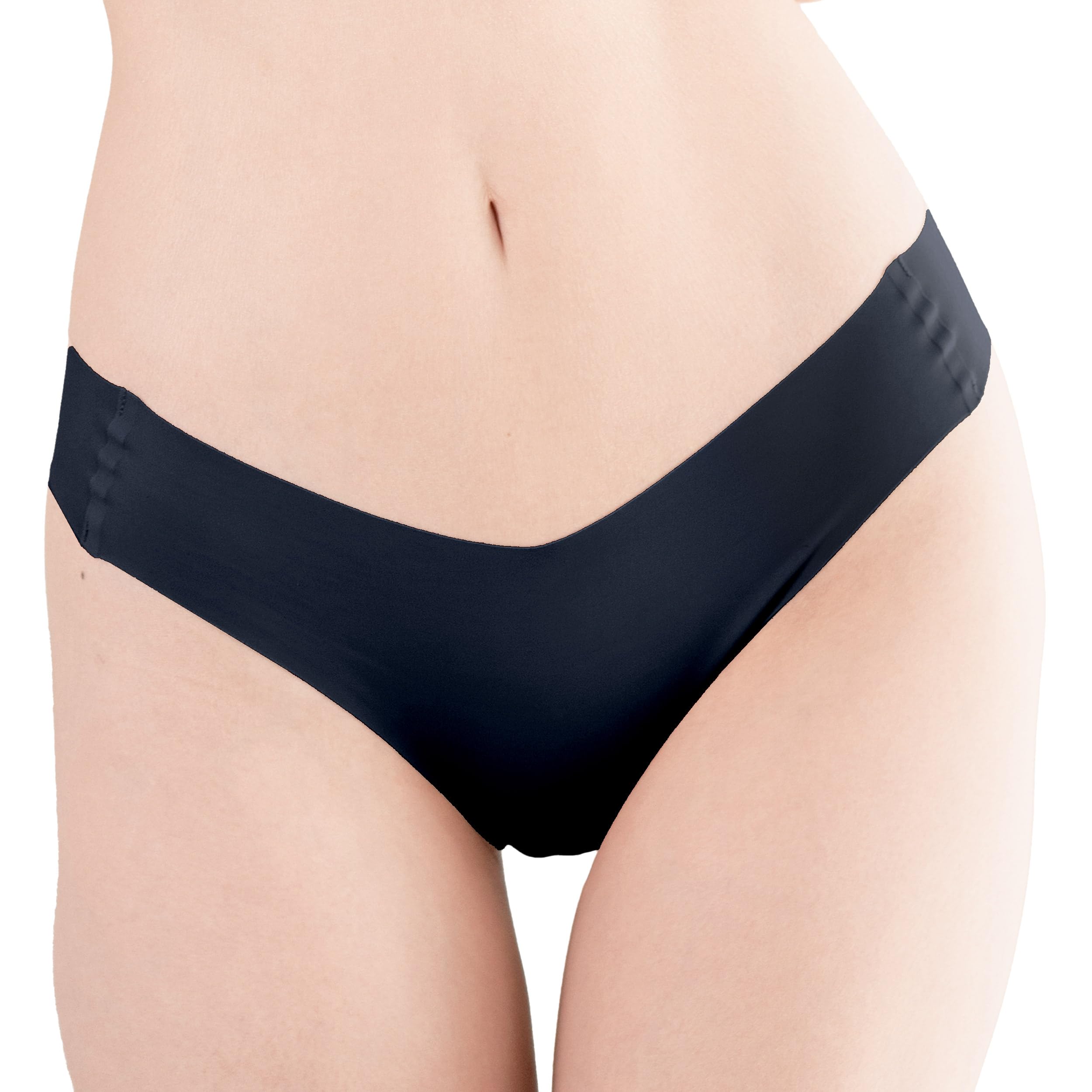 

Бесшовные трусики Frande Lingerie швы для предотвращения и растягивания Удобные без Т-образной спинки (Fi100t242e, Черный, L) [Никакого проскальзывания! Термосварной ультратонкий чёрный