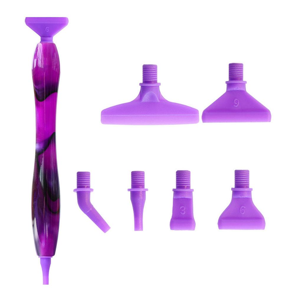 

1pc diamond painting pen resin diamond pen handmade tools threaded metal nib multifunctional nib accessories set of nail tools