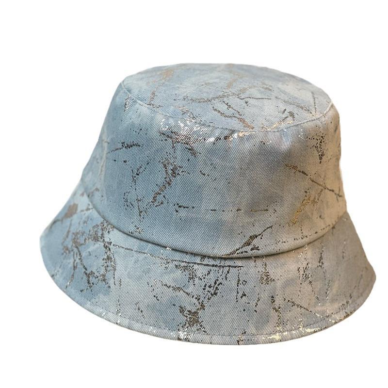 Korean Of Version The Small Fashion Print Fisherman Hat Womens Sun Sunscreen Hat