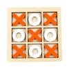 Gioco da tavolo in legno "Tris": Giocattolo di Pensiero Logico per Bambini, Attività Educativa e Interattiva Genitore-Figlio.